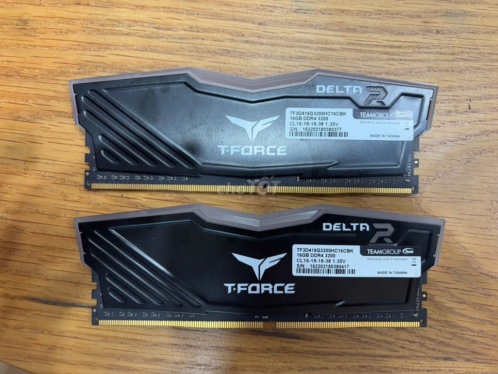 Ram T-Force DELTA RGB 16G (1x16G) 3200MHz BH 2028