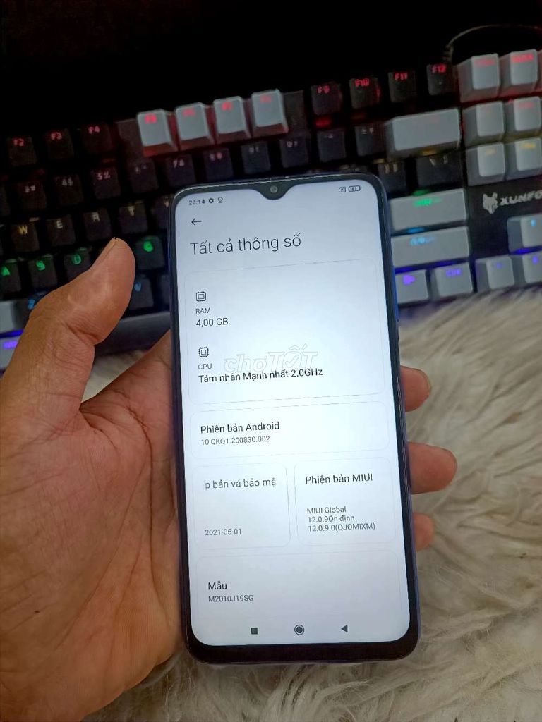 XIAOMI REDMI 9T 4GB.64GB PIN 6000 SNAP 662 FULL CN. Mua bán Điện thoại tại Quận Bình Thạnh Tp Hồ Chí Minh được đăng bởi Dân Mobile hình 2
