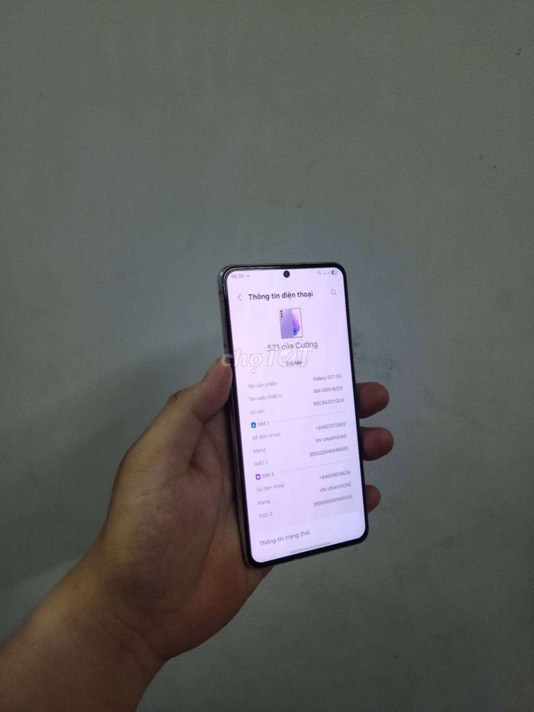 Samsung S21 5G 128GB Tím 8GB. Mua bán Điện thoại tại Quận 6 Tp Hồ Chí Minh được đăng bởi Cường Mobile hình 1