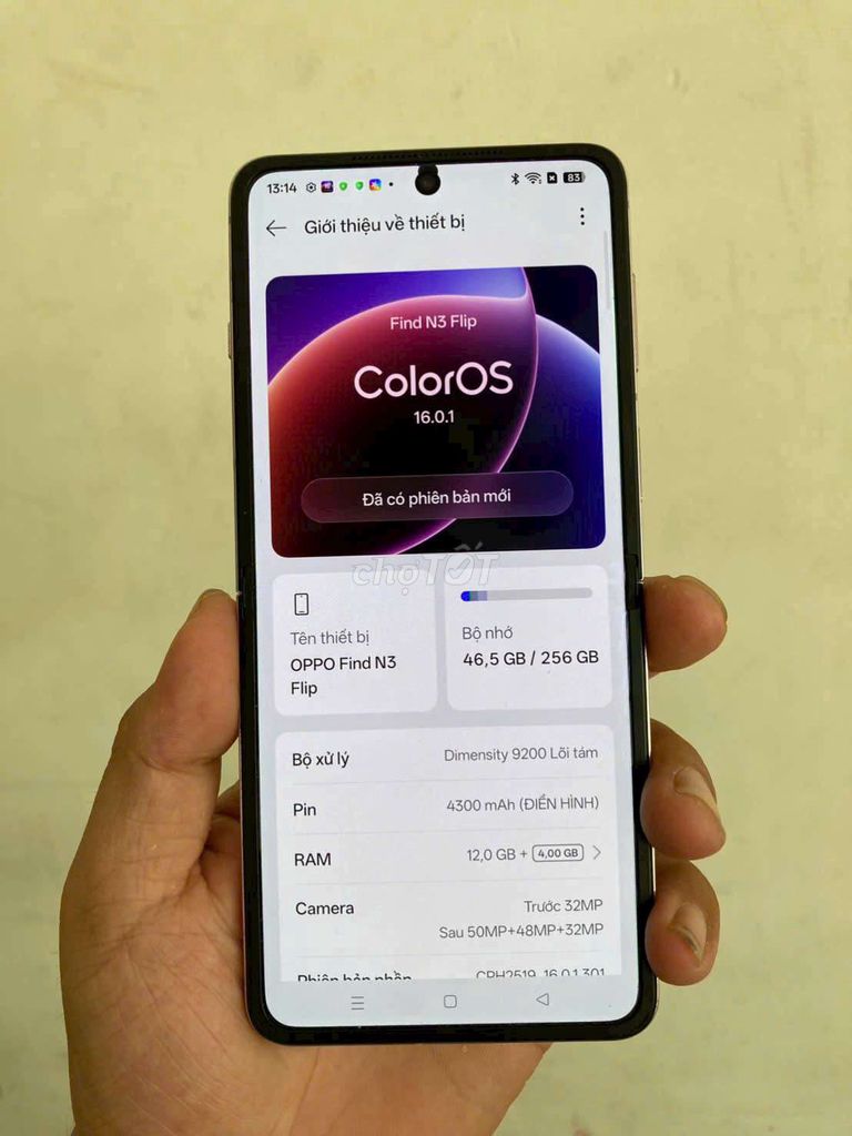 Oppo Find N3 Flip 256GB Hồng. Mua bán Điện thoại tại Huyện Bình Chánh Tp Hồ Chí Minh được đăng bởi Đạt Lx hình 1