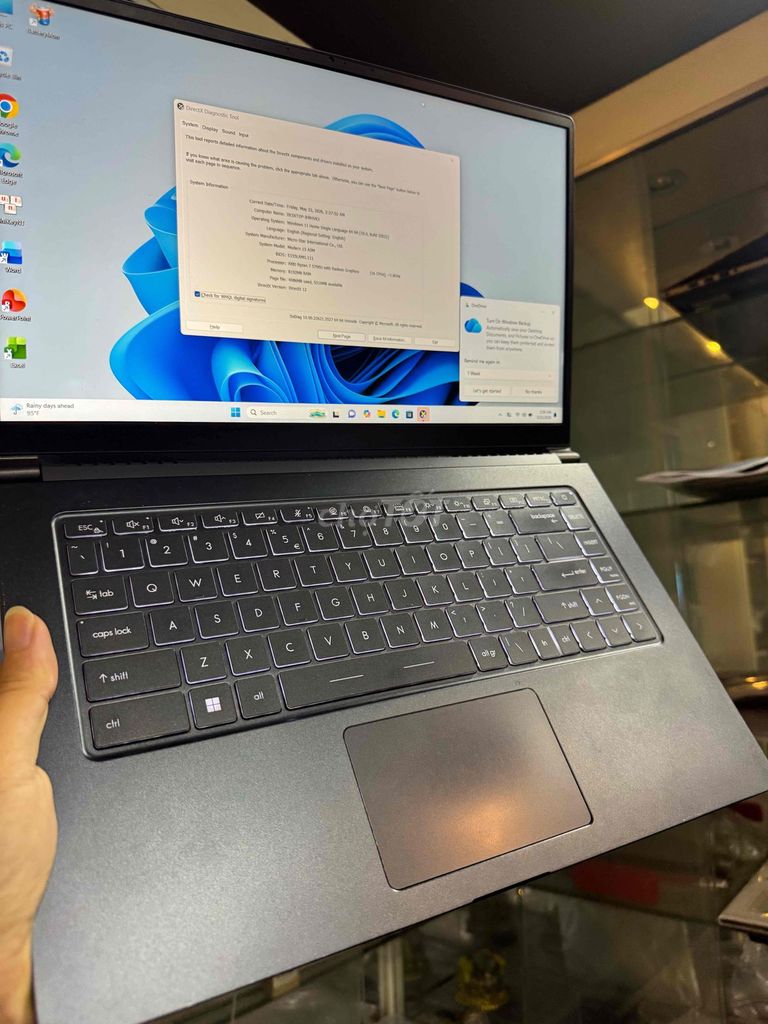 Laptop MSI Modern 15 Ryzen 7 8GB/512GB. Mua bán Laptop tại Quận Gò Vấp Tp Hồ Chí Minh được đăng bởi Thanh lí cầm đồ hình 1