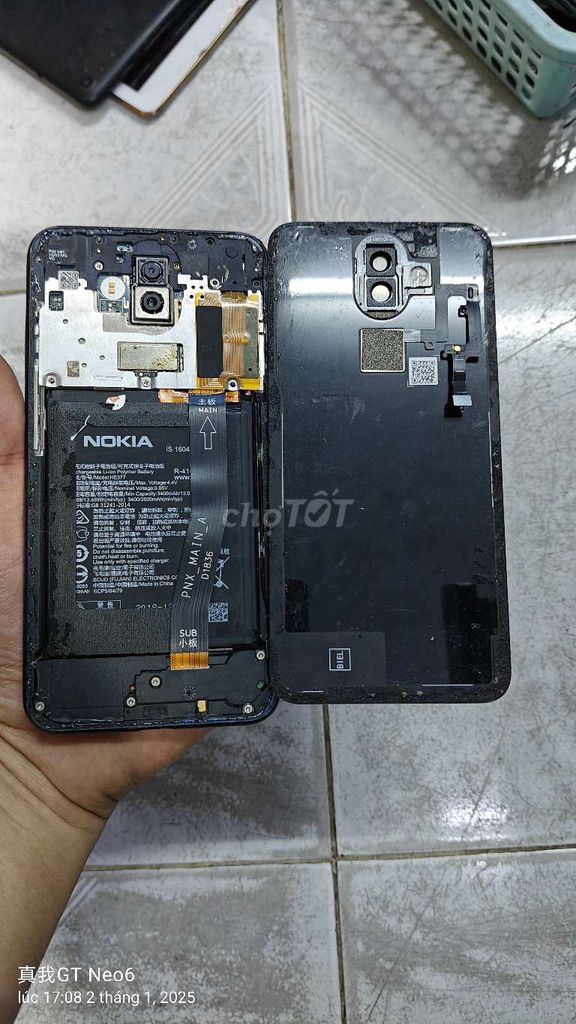 Xác Nokia 8.1 Ta-1119 hư main