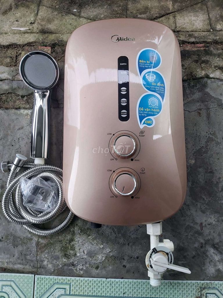 Máy nước nóng Midea Bơm trợ lực. Mua bán Thiết bị vệ sinh, nhà tắm tại Thành phố Rạch Giá Kiên Giang được đăng bởi NHIỆT ĐỚI  hình 1