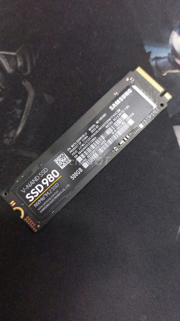 SSD NVme Samsung 980 500GB Gen3 x4 - 2nd