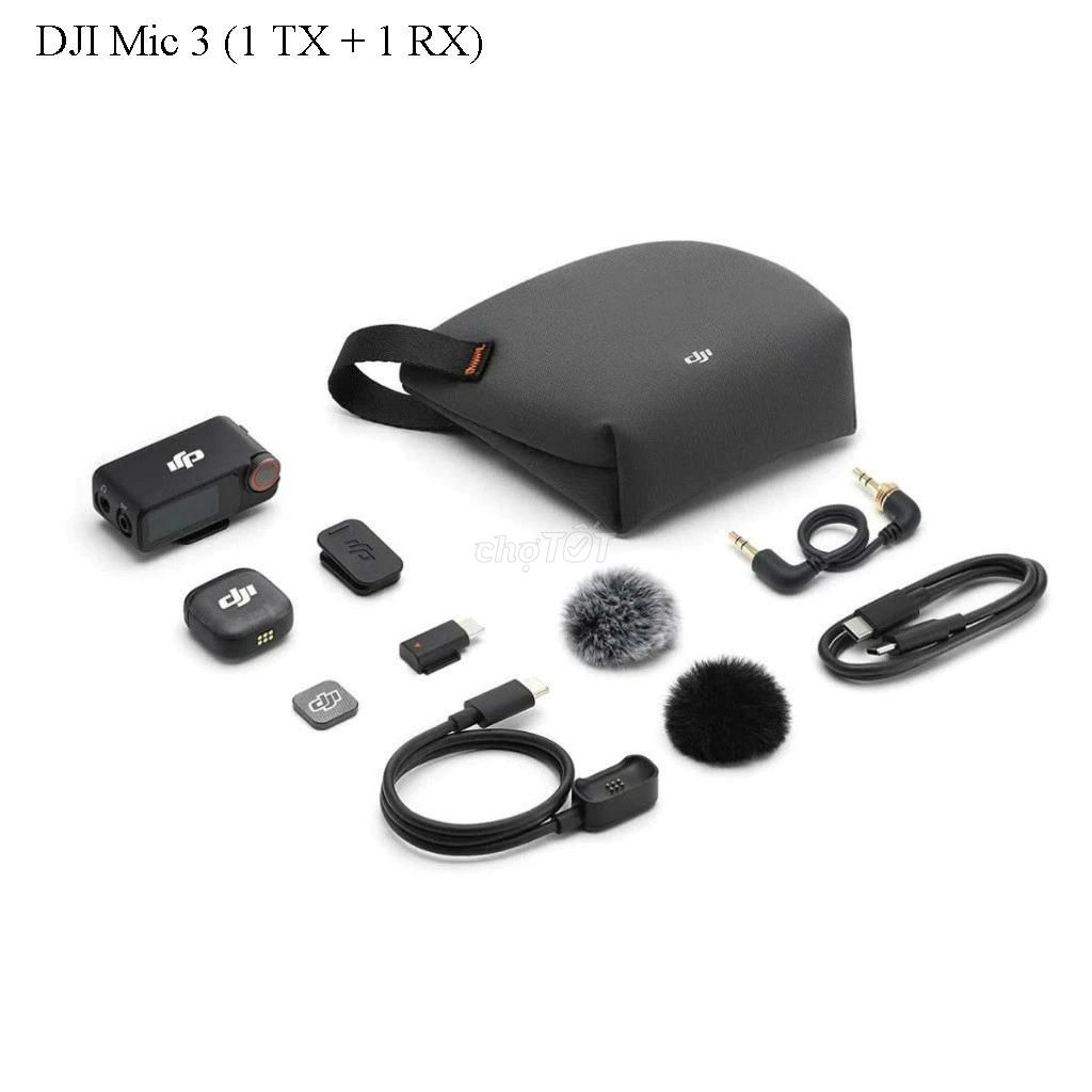 Micro không dây DJI Mic 3 Đen. Mua bán Phụ kiện (Màn hình, Chuột...) tại Quận 10 Tp Hồ Chí Minh được đăng bởi Dat hình 1