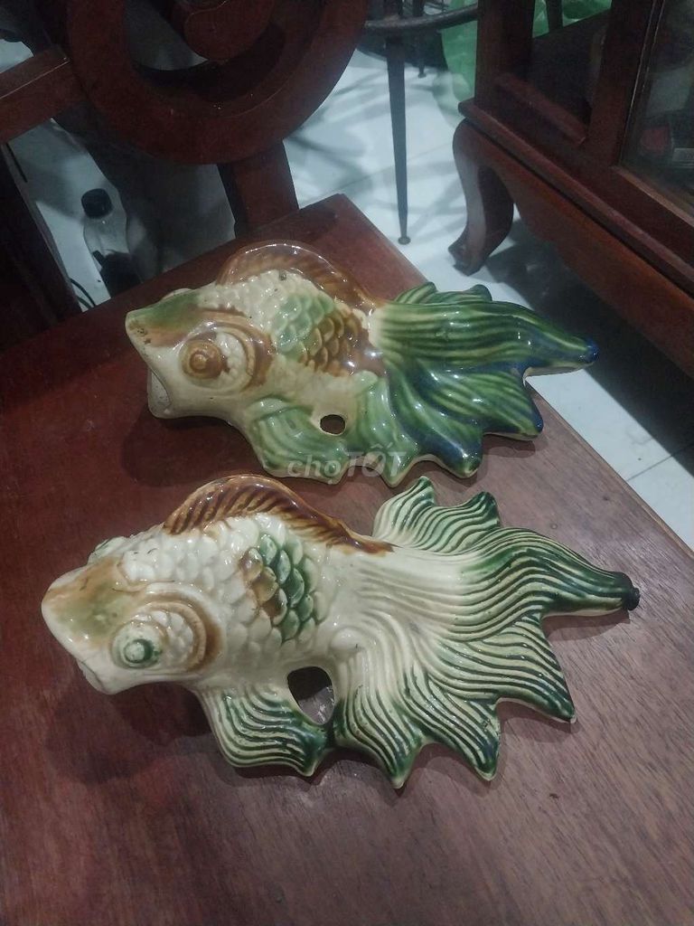 Cặp cá gốm Biên Hòa xưa 