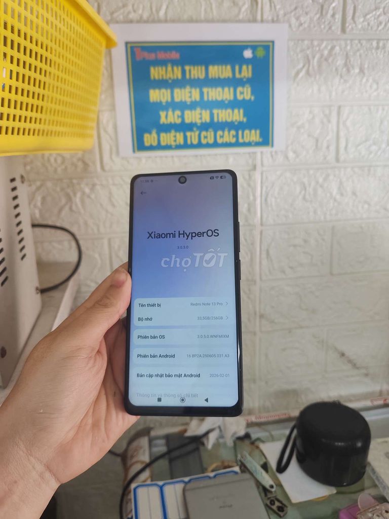 Xiaomi Redmi Note 13 Pro 256GB. Mua bán Điện thoại tại Thành phố Huế Thừa Thiên Huế được đăng bởi T PLUS MOBILE MUA BÁN ĐIỆN THOẠI hình 1