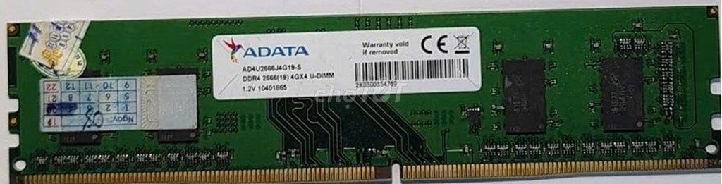 RAM ADATA AD4U2666J4G19-S 4GB. Mua bán Linh kiện (RAM, Card...) tại Quận Ba Đình Hà Nội được đăng bởi cần bán hình 1