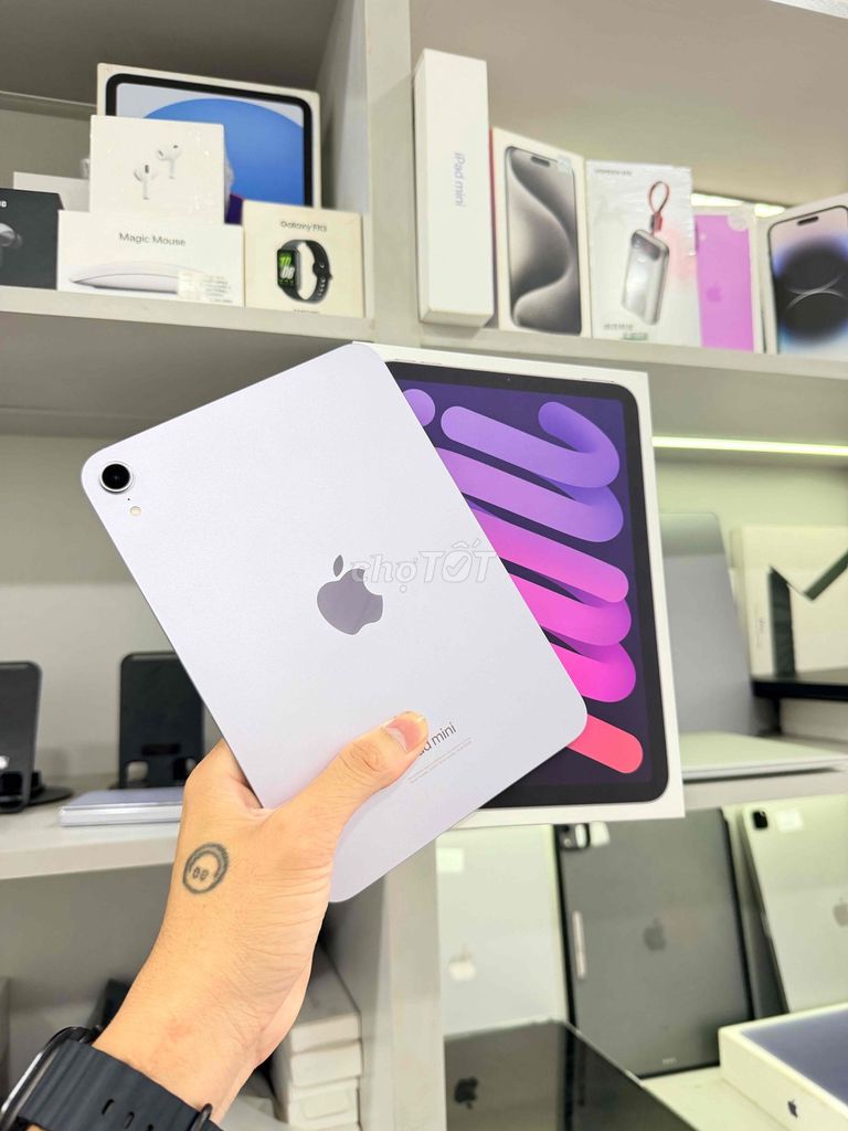 Apple iPad Mini 7 128GB Wifi Tím 99% zin fullbox. Mua bán Máy tính bảng tại Thành phố Thủ Đức Tp Hồ Chí Minh được đăng bởi Anh  hình 1