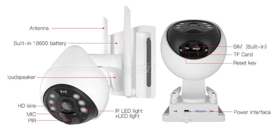 Camera 4G BG69 năng lượng mặt trời BH 12 tháng