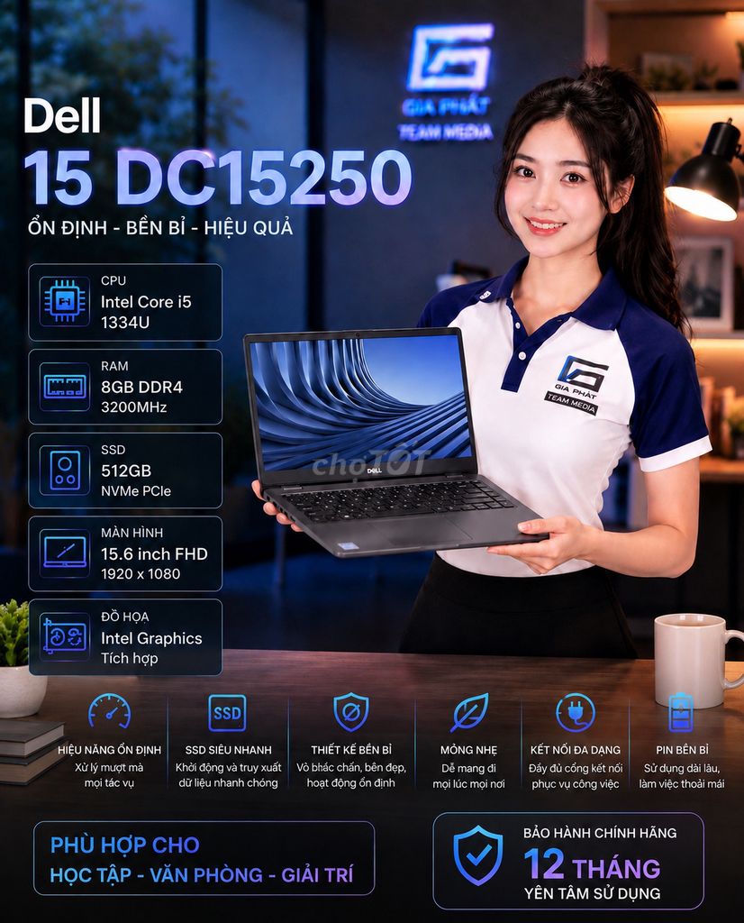 Laptop Dell Inspiron 15 DC15250 i5-1334U 15.6 inch. Mua bán Laptop tại Quận 6 Tp Hồ Chí Minh được đăng bởi Trần Thành Đại hình 1