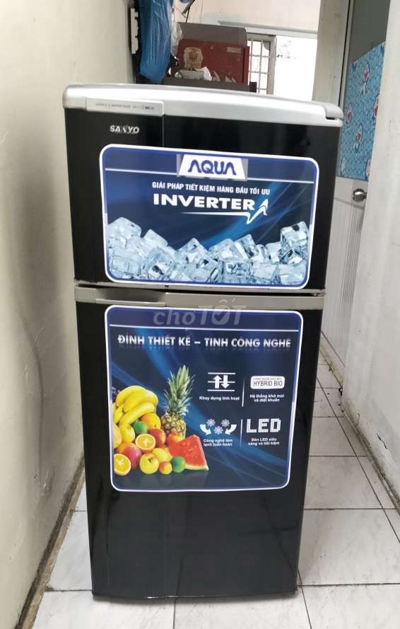 Tủ lạnh Sanyo aqua 123lít . nhẹ điện.....