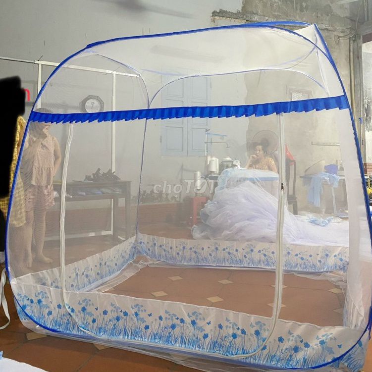 mùng ngủ tự bung đỉnh vuông, màn ngủ bung 1m6*2m. Mua bán Giường, chăn ga gối nệm tại Quận 12 Tp Hồ Chí Minh được đăng bởi xe tăng hình 1