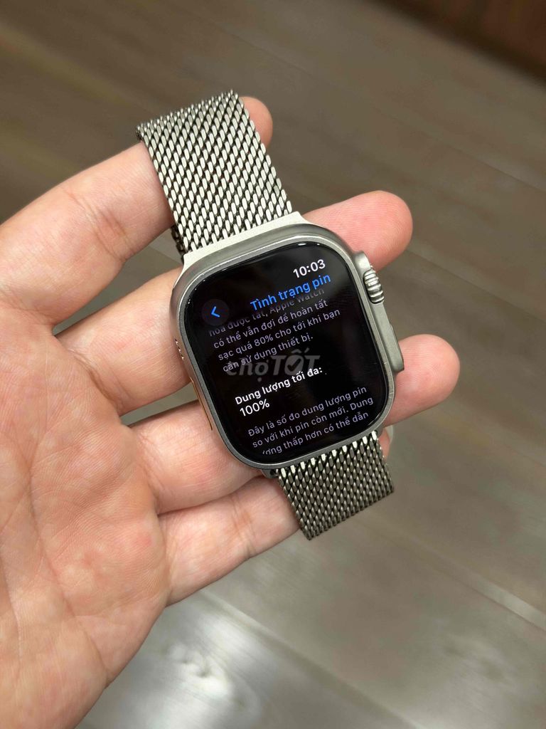 Apple Watch Ultra 2 Titan tự nhiên Like New. Mua bán Thiết bị đeo thông minh tại Quận Hai Bà Trưng Hà Nội được đăng bởi Quang Huy hình 1