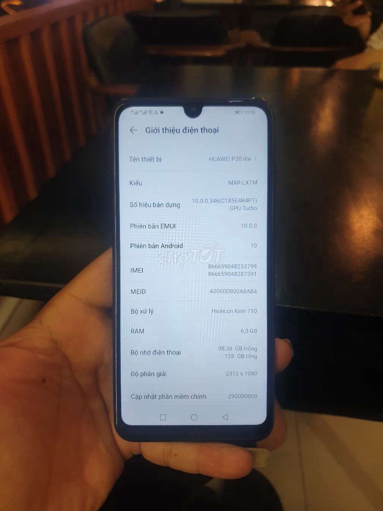 Huawei P30 Lite 128GB Đen. Mua bán Điện thoại tại Thành phố Rạch Giá Kiên Giang được đăng bởi Huynh Huy hình 1