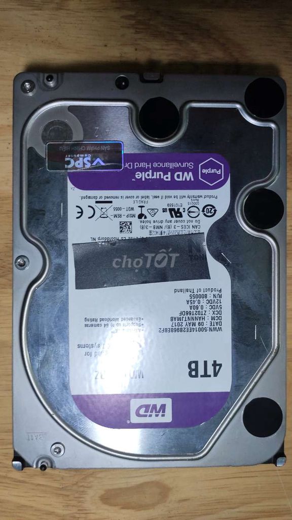 Ổ cứng HDD WD Purple 4TB Camera giám sát. Mua bán Linh kiện (RAM, Card...) tại Quận Liên Chiểu Đà Nẵng được đăng bởi Minh Trí  hình 1
