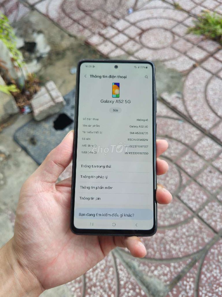 Samsung A52 5G 8GB/128GB zin đẹp chức năng ok. Mua bán Điện thoại tại Quận 12 Tp Hồ Chí Minh được đăng bởi Smartphone giá kho hình 1