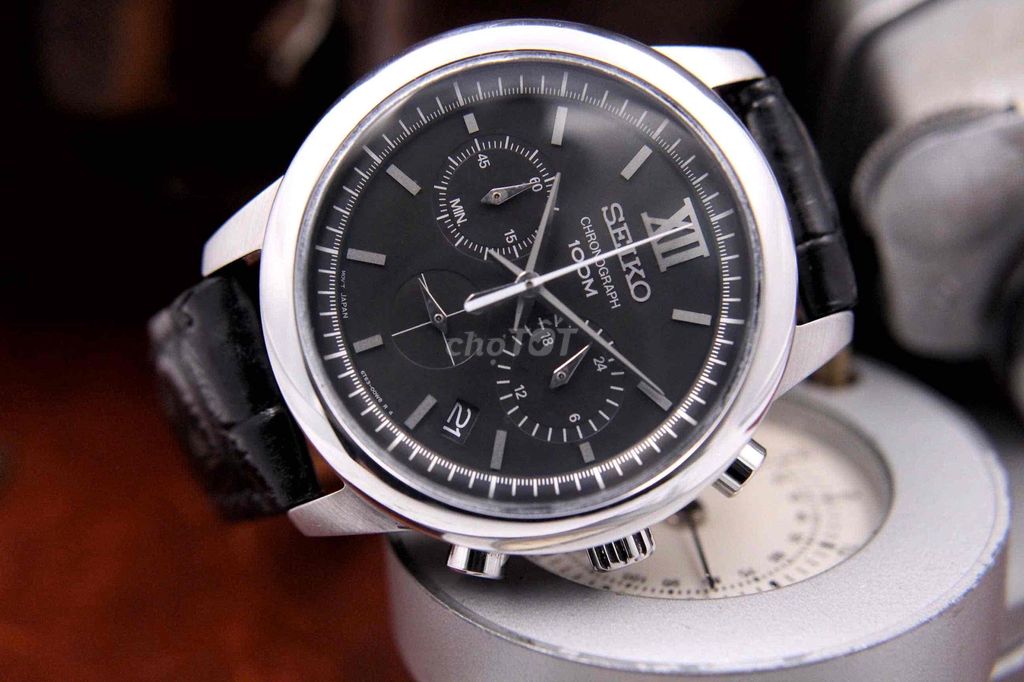 Đồng hồ nam Seiko Chronograph Kim Trôi chính hãng