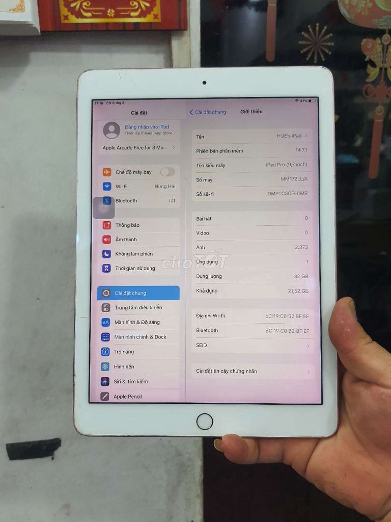 Apple iPad 2018 32GB Vàng hồng. Mua bán Máy tính bảng tại Quận 7 Tp Hồ Chí Minh được đăng bởi Hung hình 1
