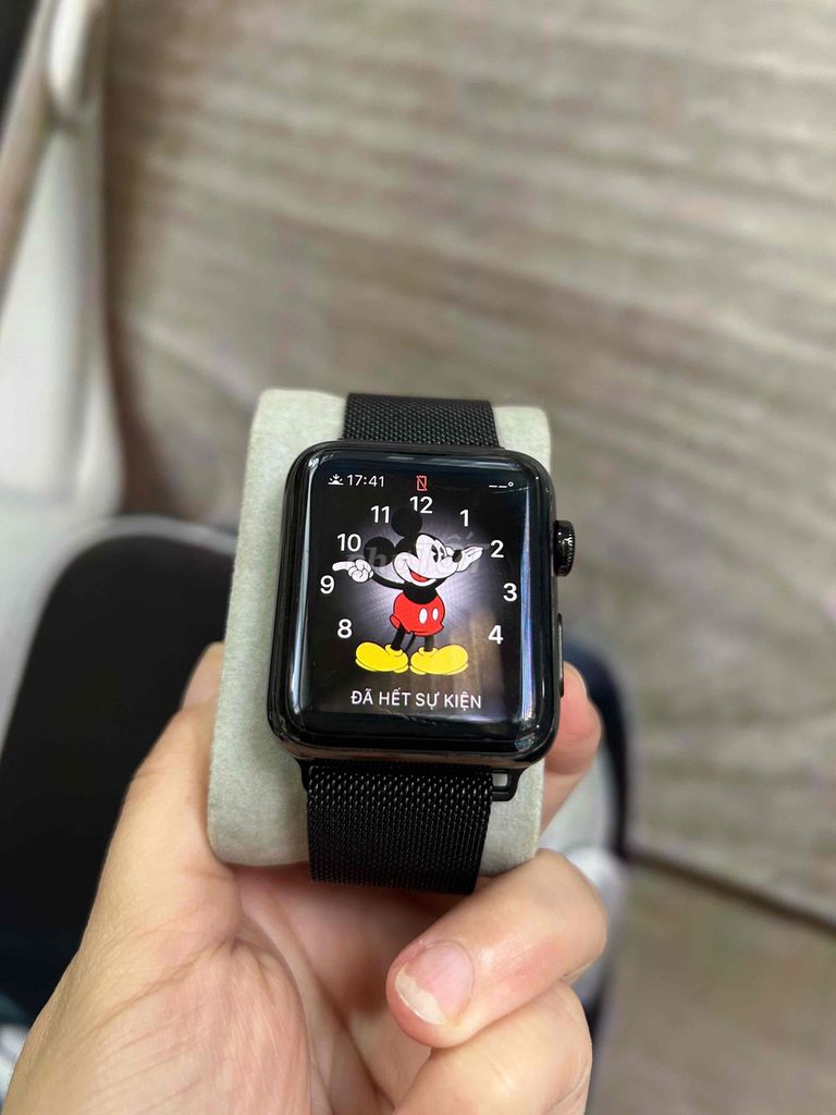 Apple watch Thép 2 black 42mm. Mua bán Thiết bị đeo thông minh tại Quận Tân Phú Tp Hồ Chí Minh được đăng bởi Công nghệ di động Apple Watch Samsung Tai nghe hình 1