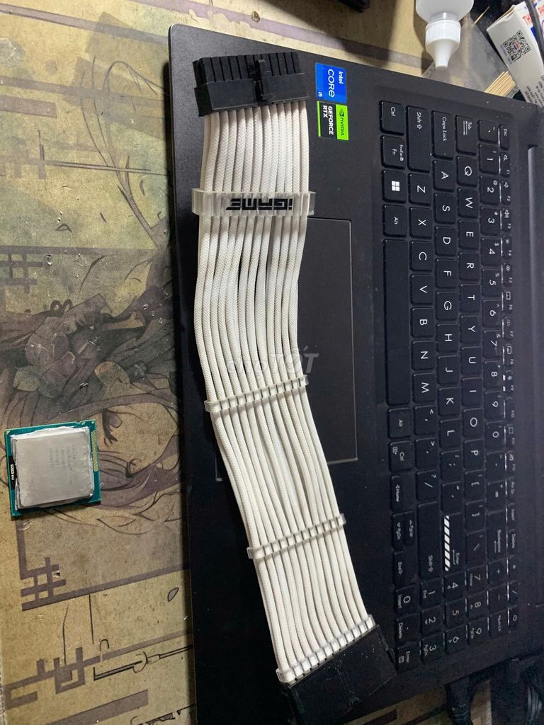 Dây cáp nguồn 24 pin và 8 pin Trắng. Mua bán Linh kiện (RAM, Card...) tại Huyện Thạch Thất Hà Nội được đăng bởi Đi Dạo Hoàng hình 1