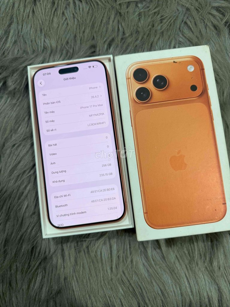 iPhone 17 Pro Max 256GB Cam sạc 15 lần bh 5/2027. Mua bán Điện thoại tại Thành phố Thủ Đức Tp Hồ Chí Minh được đăng bởi đỗ huy hình 1