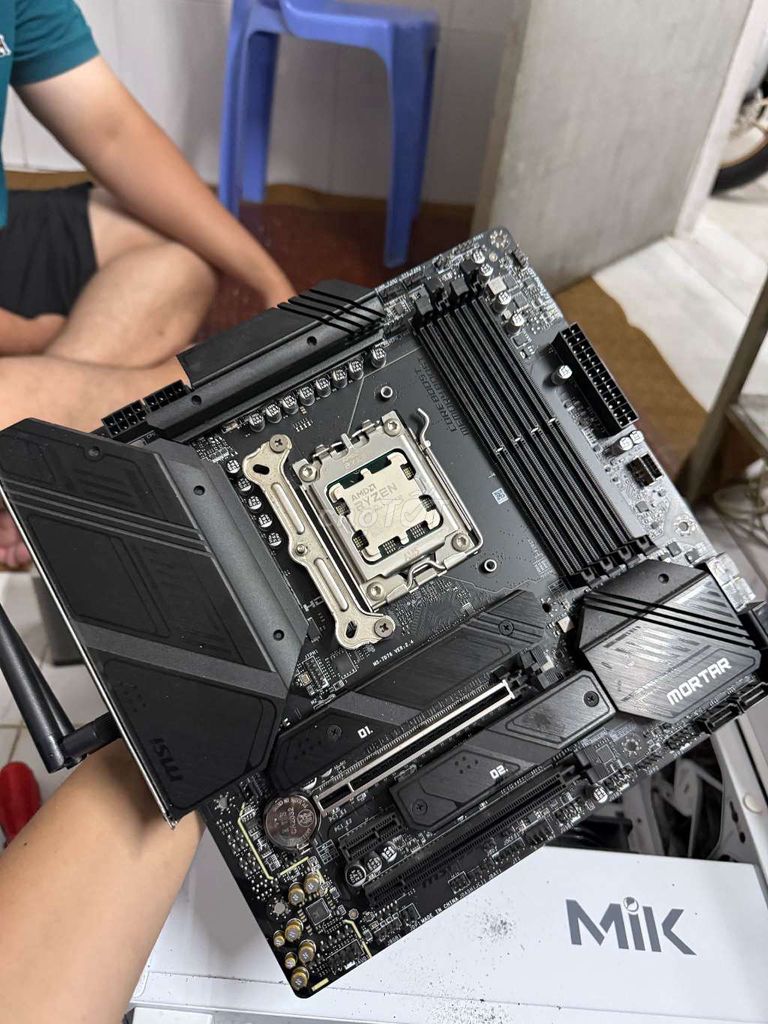 MSI B650M Mortar Wifi AMD Ryzen 7 7800X3D. Mua bán Linh kiện (RAM, Card...) tại Huyện Bình Chánh Tp Hồ Chí Minh được đăng bởi Nguyễn Tuấn Thành hình 1