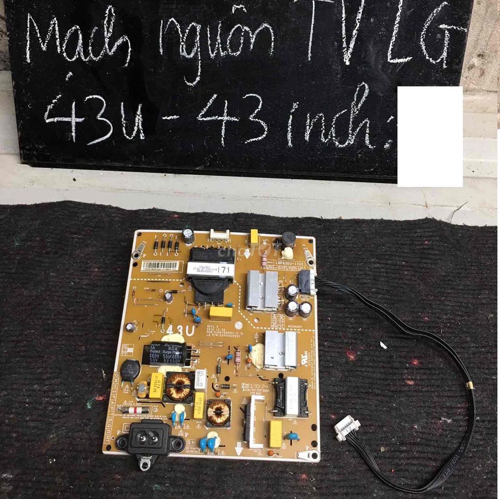 Mạch nguồn TV LG 43U 43 inch. Mua bán Linh kiện (RAM, Card...) tại Thị xã Duy Tiên Hà Nam được đăng bởi hinh dieu linh hình 1