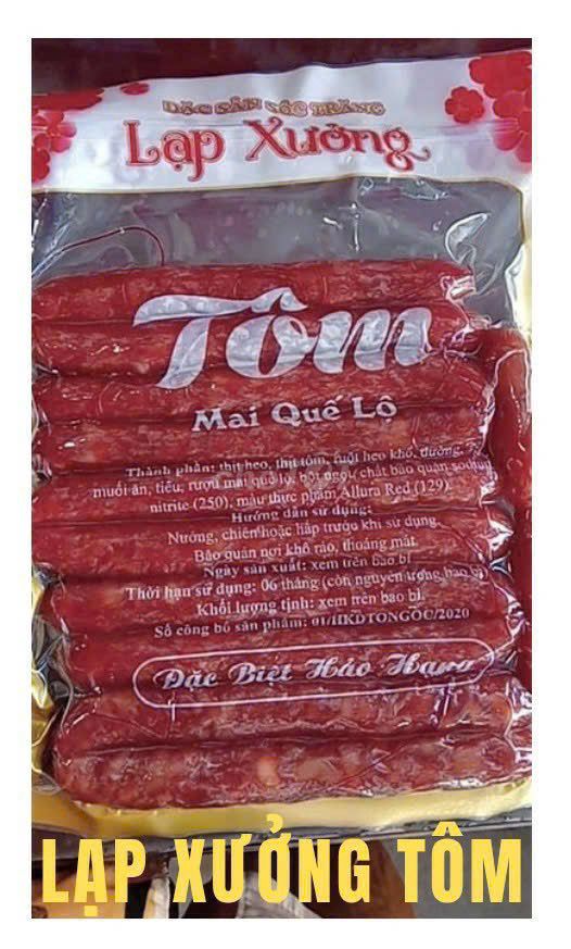 Lạp xưởng tôm Cai Lậy - Tiền Giang. Mua bán Đồ ăn, thực phẩm và các loại khác tại Quận 11 Tp Hồ Chí Minh được đăng bởi Thành Tân hình 1
