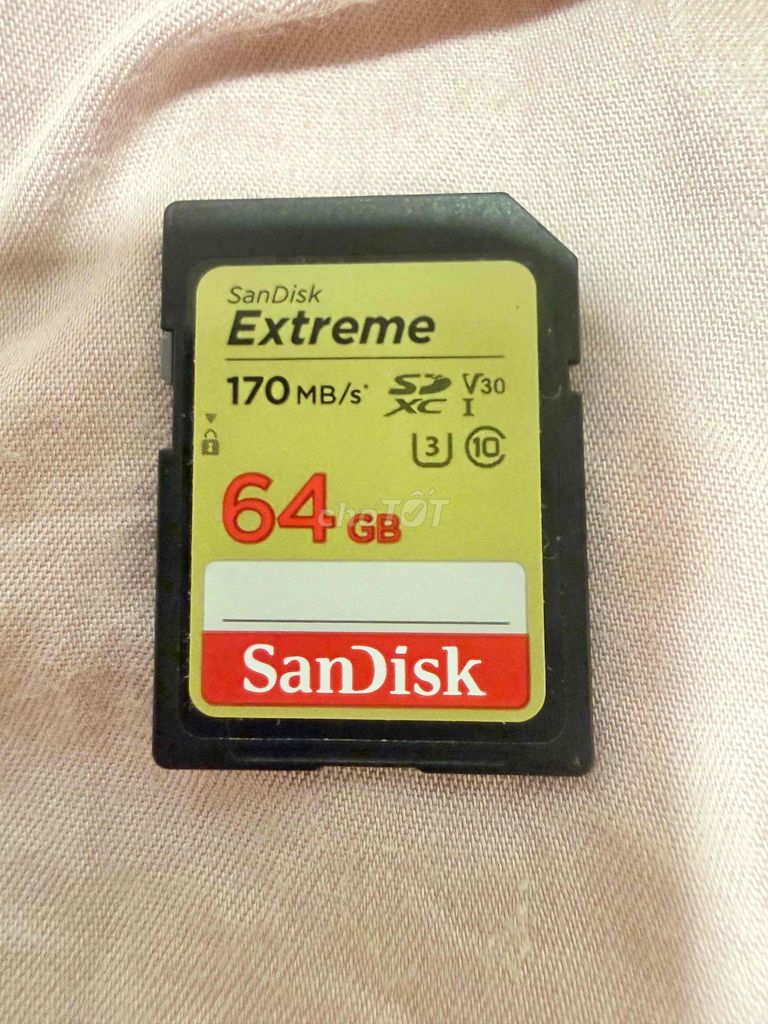 Thẻ nhớ SanDisk Extreme SD 64GB. Mua bán Phụ kiện (Màn hình, Chuột...) tại Quận 4 Tp Hồ Chí Minh được đăng bởi hungthanh hình 1