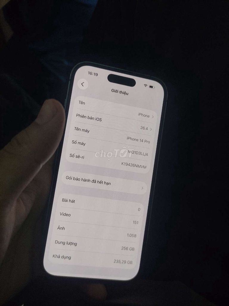 Apple iPhone 14 Pro 256GB. Mua bán Điện thoại tại Quận Cẩm Lệ Đà Nẵng được đăng bởi Trung Kiên hình 1