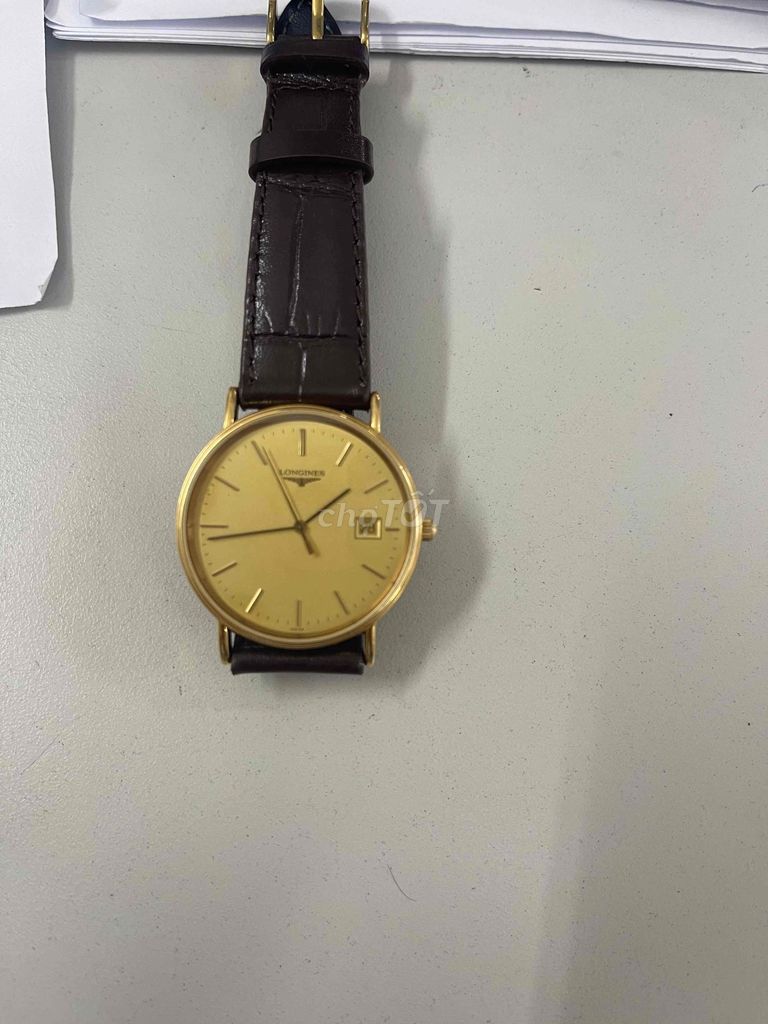 Đồng hồ Longines nam dây da vàng 33mm. Mua bán Đồng hồ tại Quận 5 Tp Hồ Chí Minh được đăng bởi Tan hình 1