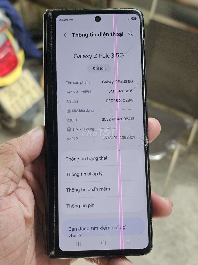  Galaxy Z Fold3 5G 256GB chữa cháy tốt . Mua bán Điện thoại tại Quận 8 Tp Hồ Chí Minh được đăng bởi Thiên Hòa mobile  hình 1