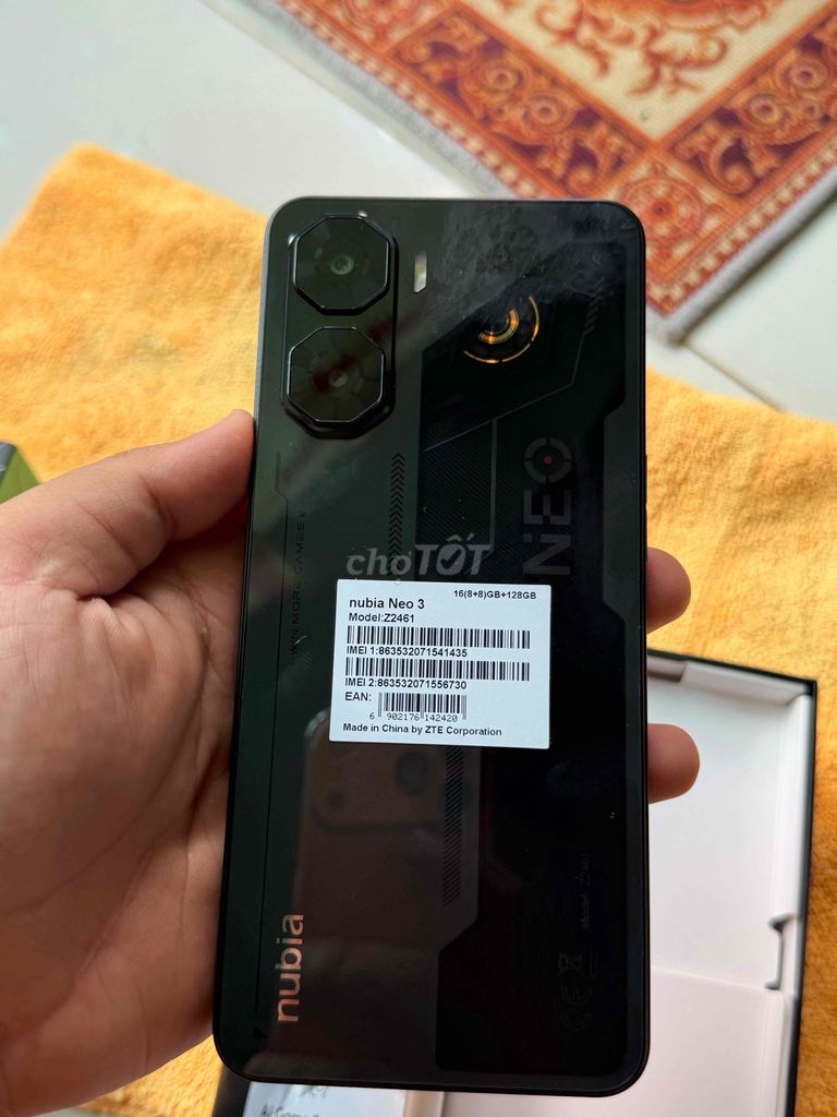 Nubia Neo 3 8GB/128GB Đen. Mua bán Điện thoại tại Quận 5 Tp Hồ Chí Minh được đăng bởi Phạm Hoàng Kim hình 1