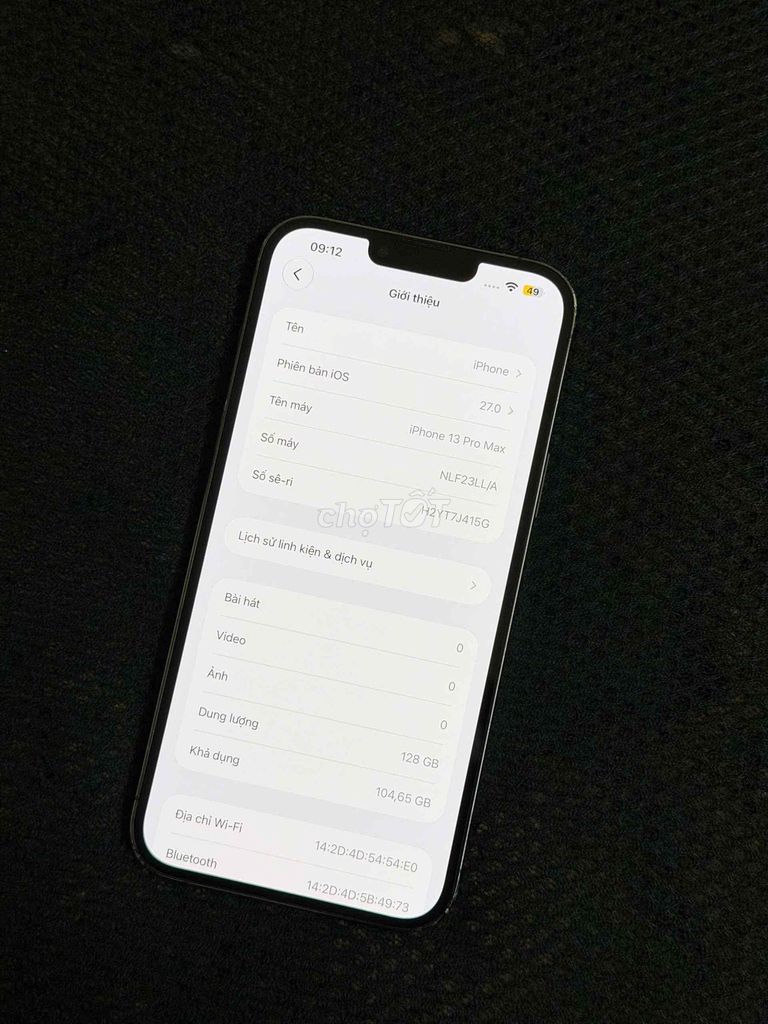 Apple iPhone 13 Pro Max 128GB Mỹ pin 65% màn thay. Mua bán Điện thoại tại Quận Ngũ Hành Sơn Đà Nẵng được đăng bởi ttttt hình 1