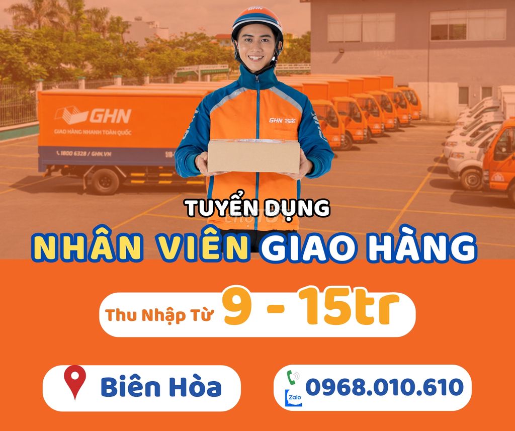 Shipper Hóa An Lương Đến 15TR/Tháng