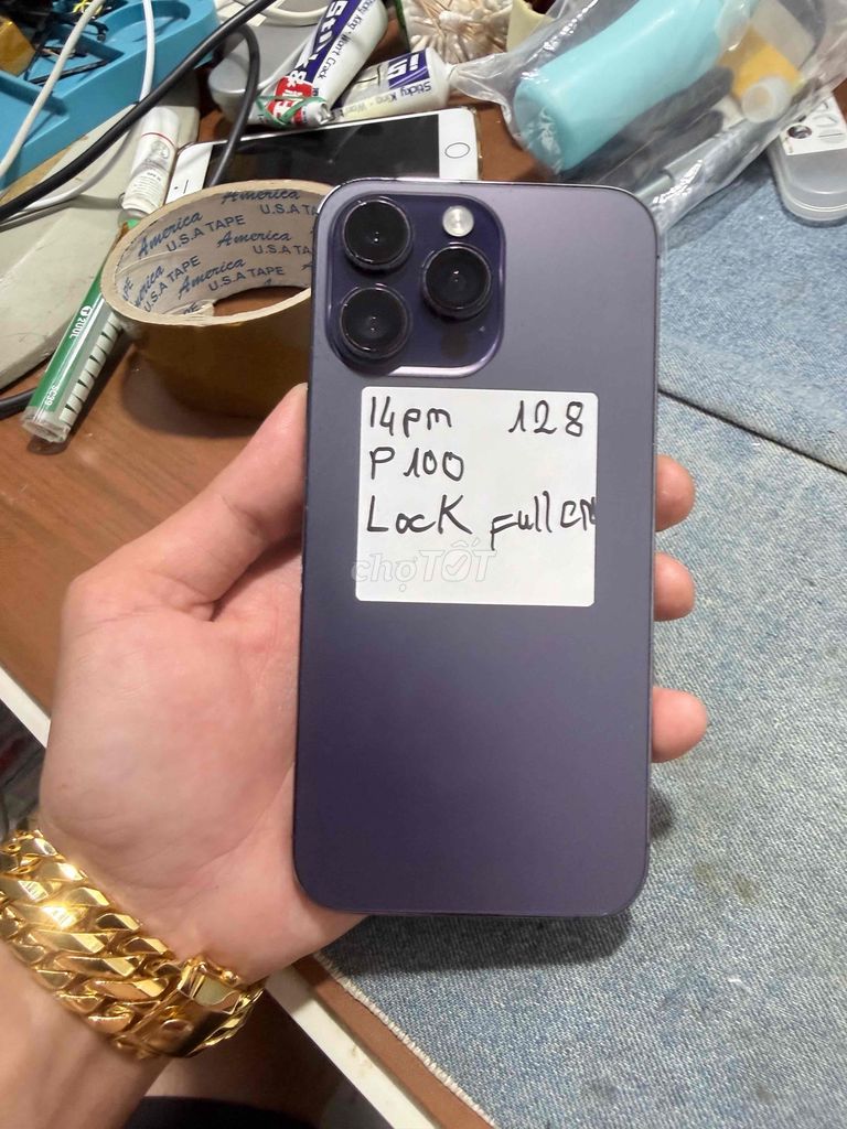 Apple iPhone 14 Pro Max 128GB Tím Lock. Mua bán Điện thoại tại Huyện Tân Phước Tiền Giang được đăng bởi Le Duy Hong Duc hình 1