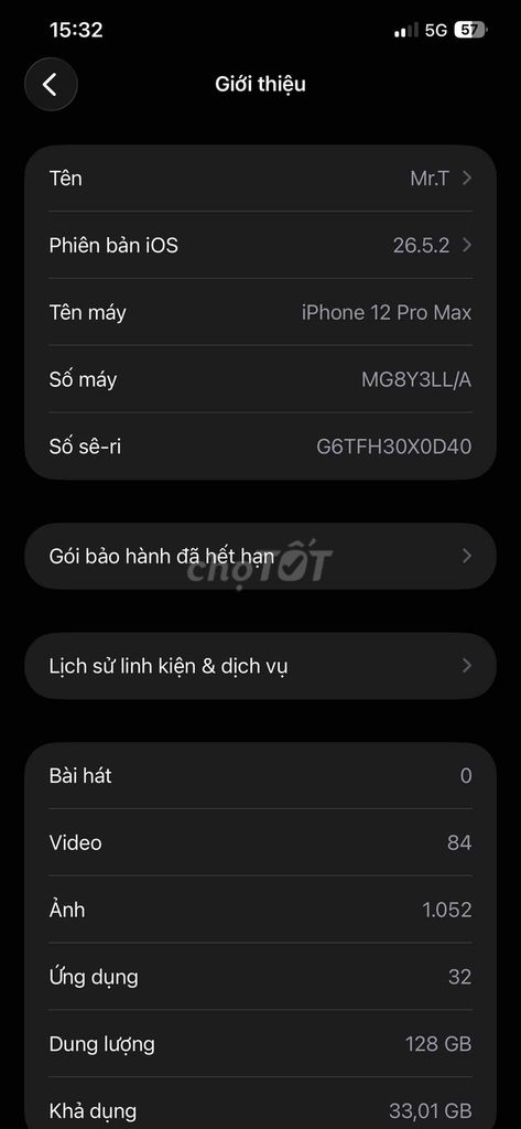 Apple iPhone 12 Pro Max 128GB Đã qua sử dụng. Mua bán Điện thoại tại Thành phố Hội An Quảng Nam được đăng bởi phan tuan hình 1