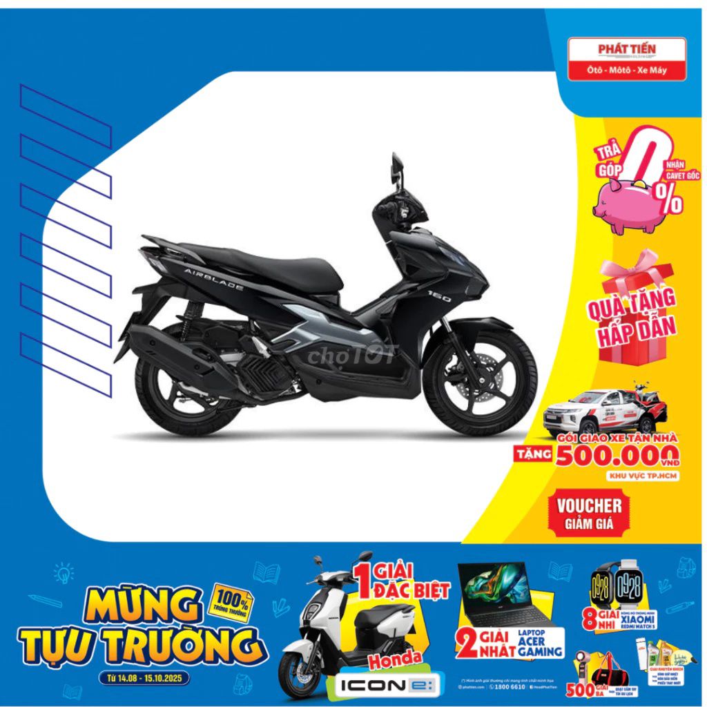 Honda Air Blade 160cc phiên bản Tiêu Chuẩn ABS. Mua bán Xe máy tại Thành phố Thủ Đức Tp Hồ Chí Minh được đăng bởi Head Phát Tiến hình 1
