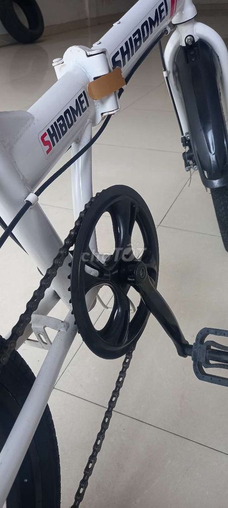 Xe đạp gấp SHIBOMEI Kim loại Trắng. Mua bán Xe đạp tại Quận Thanh Khê Đà Nẵng được đăng bởi tran ngoc my hình 1