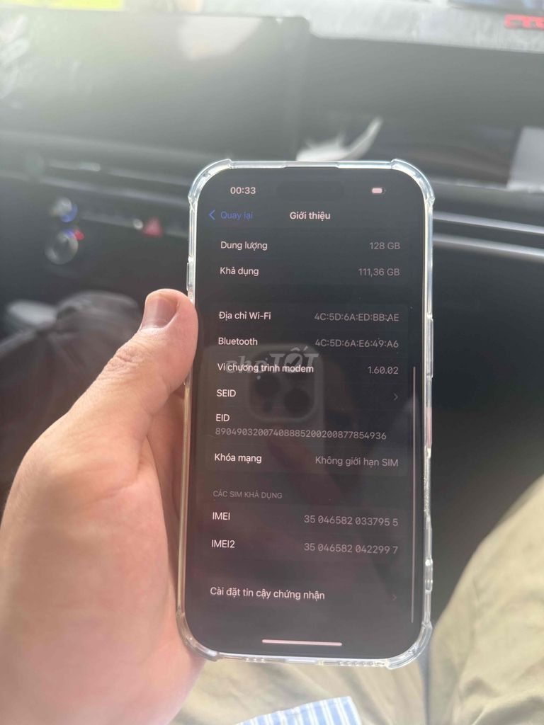 Apple iPhone 16 128GB Quốc tế MDM Đã sử dụng. Mua bán Điện thoại tại Quận Hà Đông Hà Nội được đăng bởi Hùng Nguyen hình 1