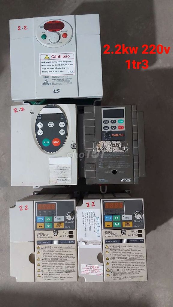 Biến tần Omron 3G3MV-A2022 2.2kW 220V. Mua bán Đồ chuyên dụng, Giống nuôi trồng tại Huyện Quỳ Hợp Nghệ An được đăng bởi Luc hình 1