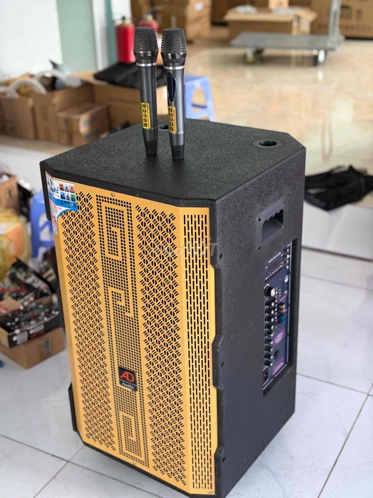 Loa kéo AD Audio Đen vàng bass 40. Mua bán Tivi, Âm thanh tại Huyện Hóc Môn Tp Hồ Chí Minh được đăng bởi ANH DŨNG  hình 1