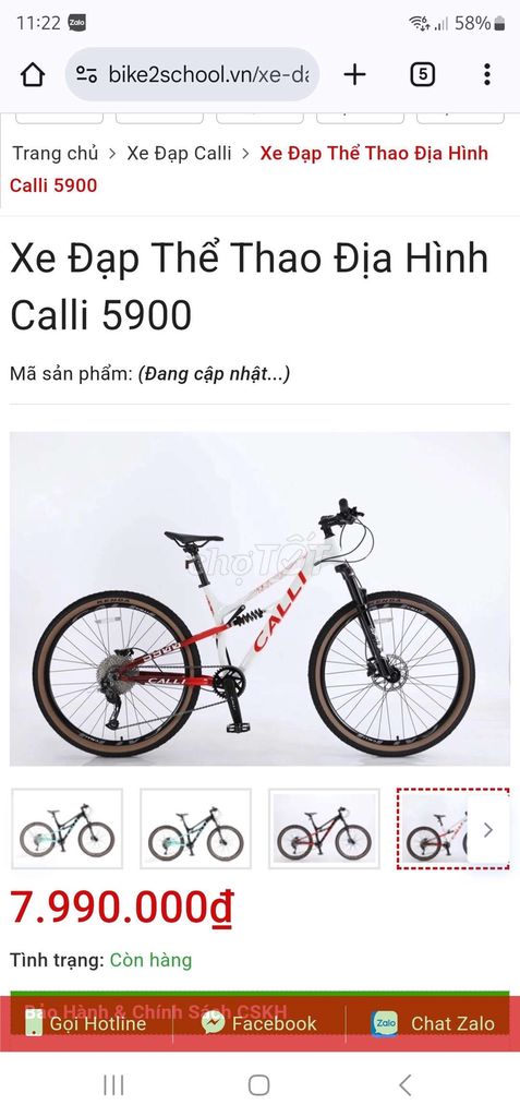 Xe đạp địa hình Calli 5900