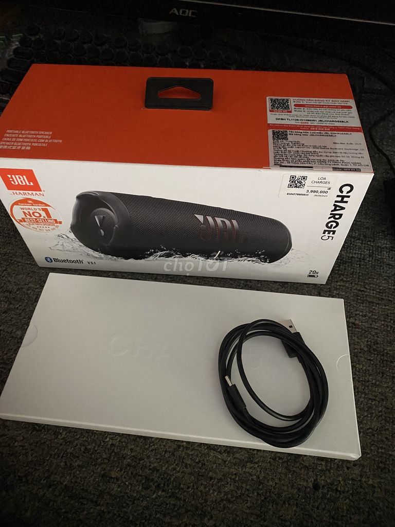 Loa Bluetooth JBL Charge 5 Chính Hãng. Mua bán Tivi, Âm thanh tại Thành phố Thủ Dầu Một Bình Dương được đăng bởi ZáLồ O9755O9O81 hình 1