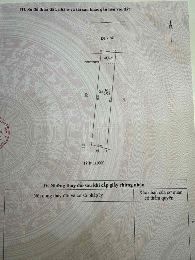 chính chủ cần bán mặt tiền đường dt741 Tân Bình, Bắc Tân Uyên. Mua bán Đất tại Huyện Bắc Tân Uyên Bình Dương được đăng bởi Tuyen Nguyen hình 2