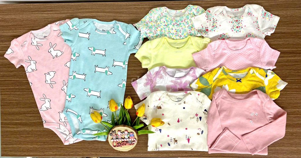 Bodysuit cho bé trai và bé gái từ 0-24m hàng xịn.