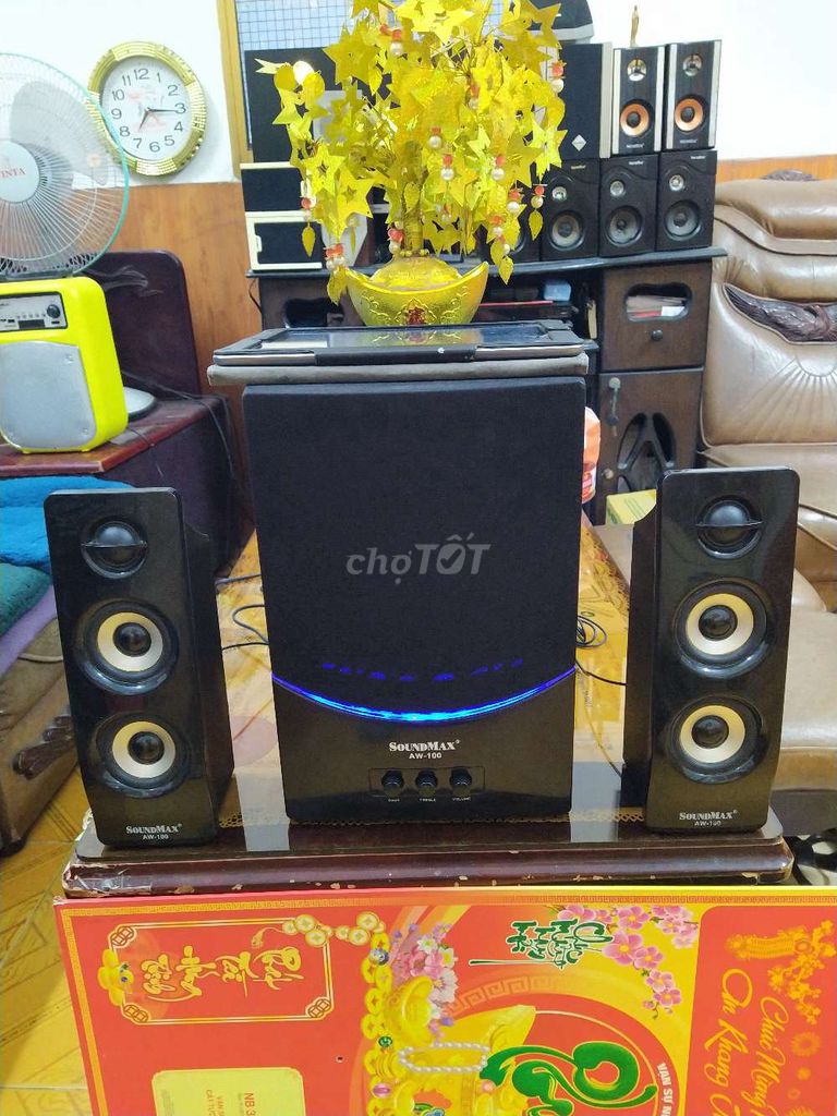 2.1 Soundmax AW-100 zin tốt đẹp 80w