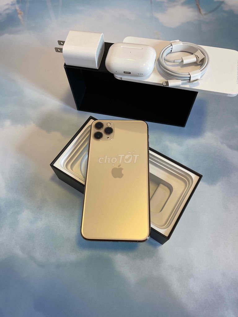 iPhone 11 Pro Max 256G Gold QTế Zin Đét Pin Zin94%. Mua bán Điện thoại tại Quận 1 Tp Hồ Chí Minh được đăng bởi Hủ Vàng Tài Lộc hình 1