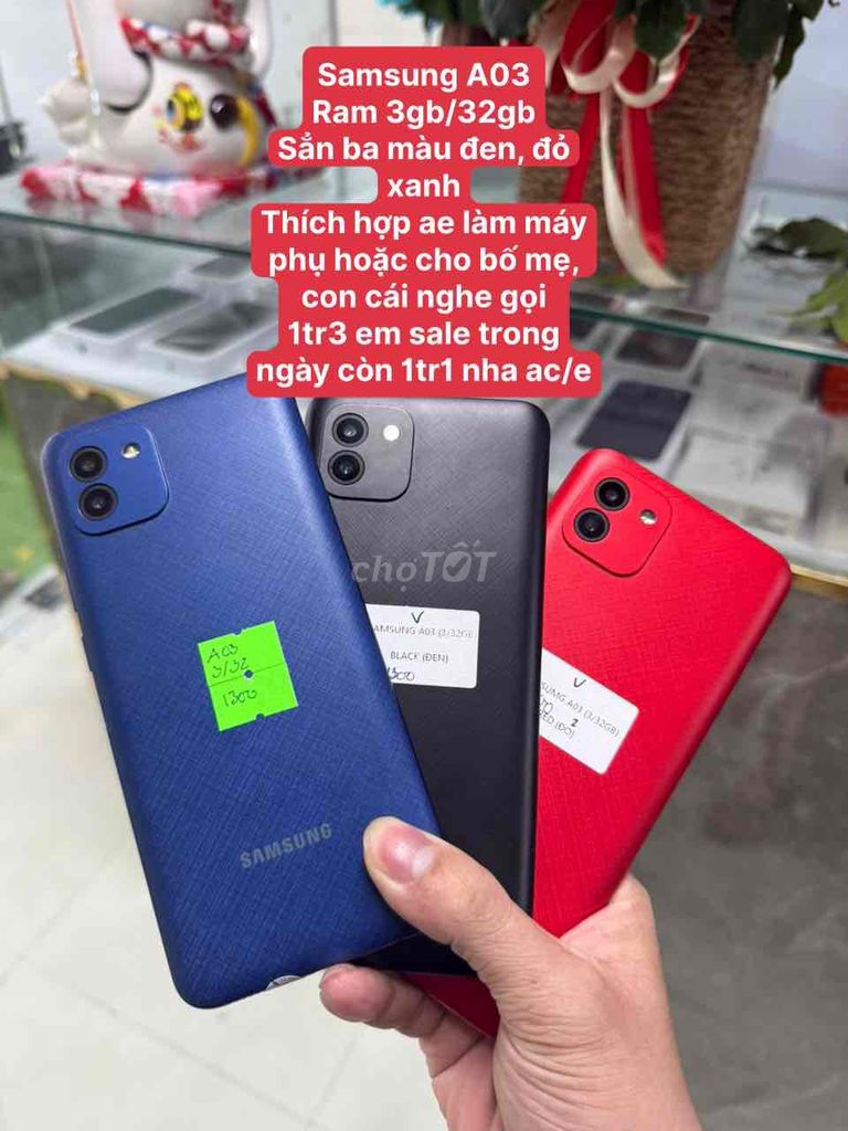 Samsung A03 32GB Đen. Mua bán Điện thoại tại Thành phố Quảng Ngãi Quảng Ngãi được đăng bởi Ben S Tore hình 1